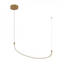 Kuzco LP89036-BG - Talis 36-in Brushed Gold LED Linear Pendant