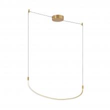 Kuzco LP89048-BG - Talis 48-in Brushed Gold LED Linear Pendant