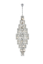 Elegant 1050SR30C - Pendant D30"H91"L41 Chrome