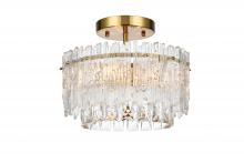 Elegant 1780F12SG - Emilia Flush D12"H10" E12 L3 Satin Gold