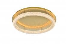 Elegant 3800F33SG - Bowen 33.5 inch LED Flush Mount in Satin Gold