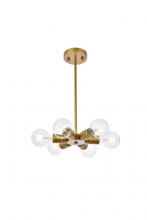 Elegant LD2338BR - Reyes Pendant Lamp D8.3"H1.7" Brass