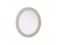 Elegant MR4C3036LN - Jute Rope Mirror 30''x36'' Linen White
