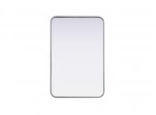 Elegant MR8A2030SIL - R Corner Mirror 20"x30"x2" Silver