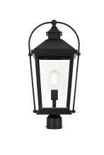 Elegant OD605P23BK - Luz 23 inch Outdoor Post light in Black