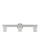 Visual Comfort KWBA27527N - Kelly Wearstler Esfera 3-light dimmable LED medium bath vanity with polished nickel finish