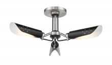 Minka P1693-691 - Turbine - 3 Light Semi Flush