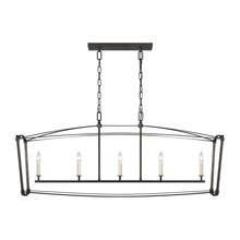 Visual Comfort F3326/5SMS - Thayer Linear Chandelier