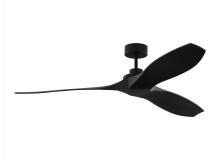 Visual Comfort 3CLNCSM60MBK - Collins 60" Smart Indoor/Outdoor Coastal Black Ceiling Fan with Remote Control and Reversible Mo